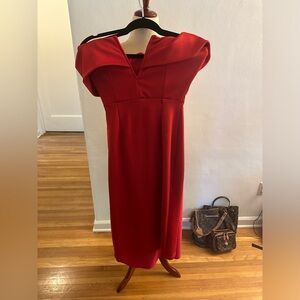Red cocktail dress